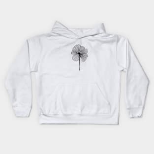 Dried Petals Floral Art Kids Hoodie